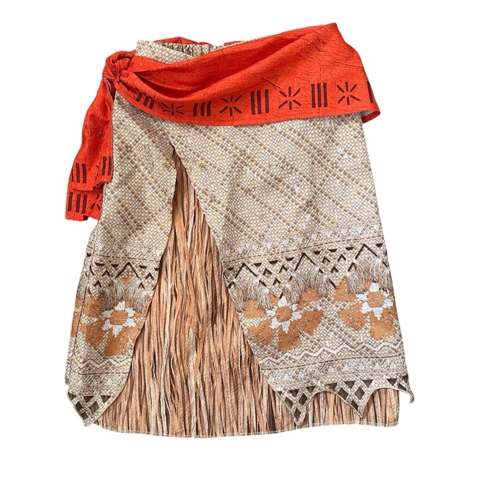 Disney Moana Skirt Costume Girls Size 5/6 - Halloween, Party, Dress Up